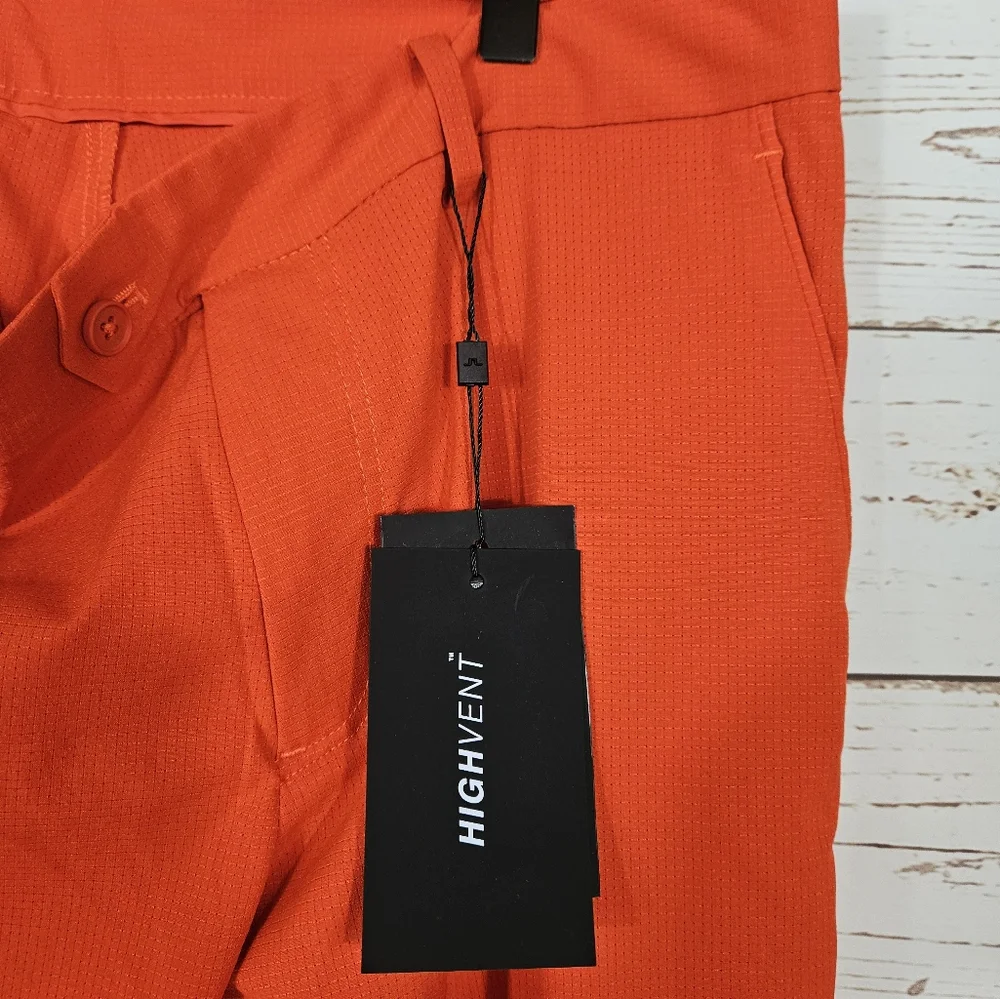 NWT J. Lindeberg | Vent Golf Pant In Fiery Red